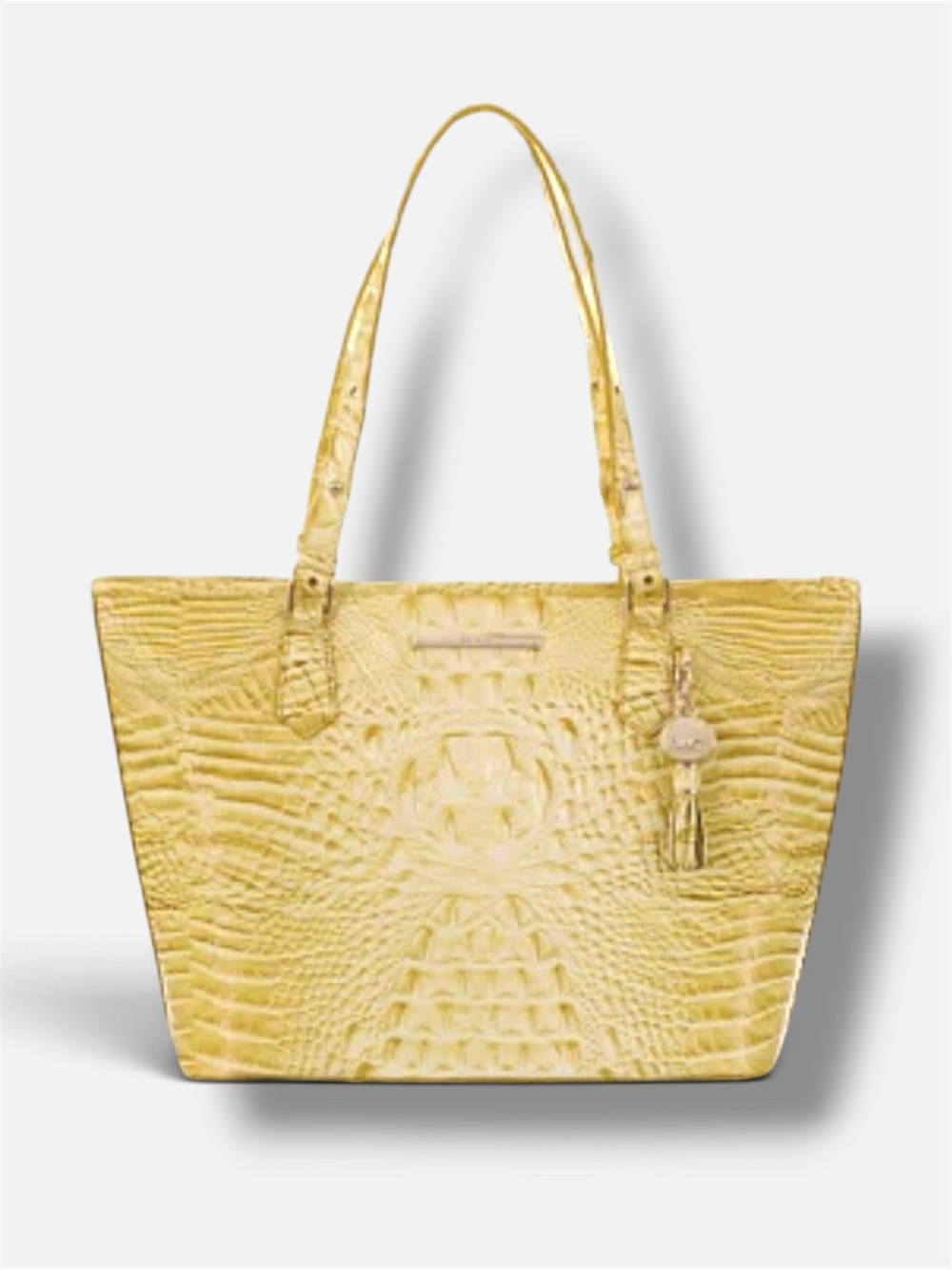 Brahmin Sunburst Croc-Embossed Leather Tote